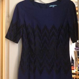 Antonio Melani blue and black dress flattering 4
